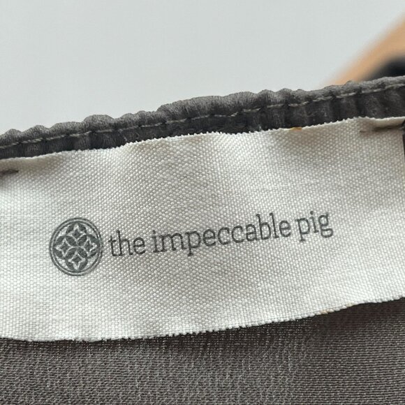 The Impeccable Pig Women's Halter Neck Romper Jumpsuit Gray Summer Outfit Large - Picture 7 of 11